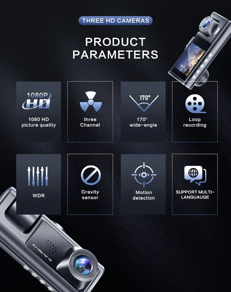 Vardi Dante™ Kamera samochodowa | Met IR-noktowizja