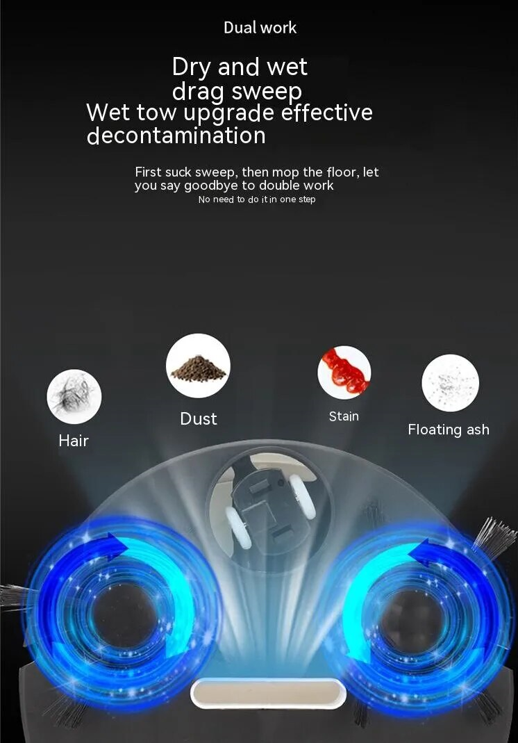 Vardi Dante™ Mini Robot Odkurzacz | Inteligentna maszyna wszystko-w-jednym