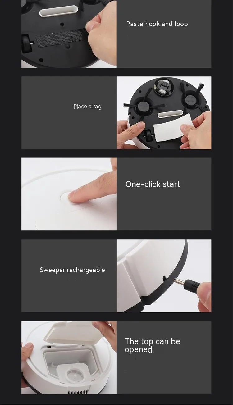 Vardi Dante™ Mini Robot Odkurzacz | Inteligentna maszyna wszystko-w-jednym