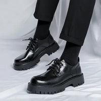 Moderne Leren Schoenen met Dikke Zool - Ethan