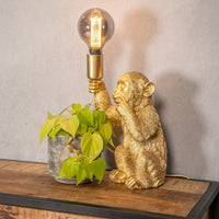 Luxe Gouden Aap Tafellamp - GoldenChimp