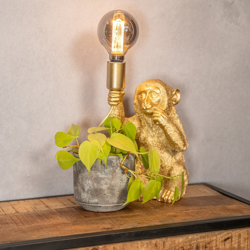 Luxe Gouden Aap Tafellamp - GoldenChimp