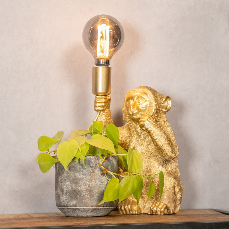 Luxe Gouden Aap Tafellamp - GoldenChimp