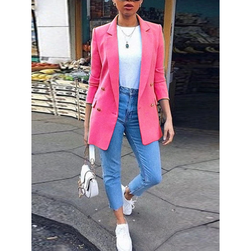 Stijlvolle Halflange Damesblazer - Ava