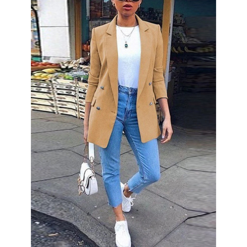 Stijlvolle Halflange Damesblazer - Ava