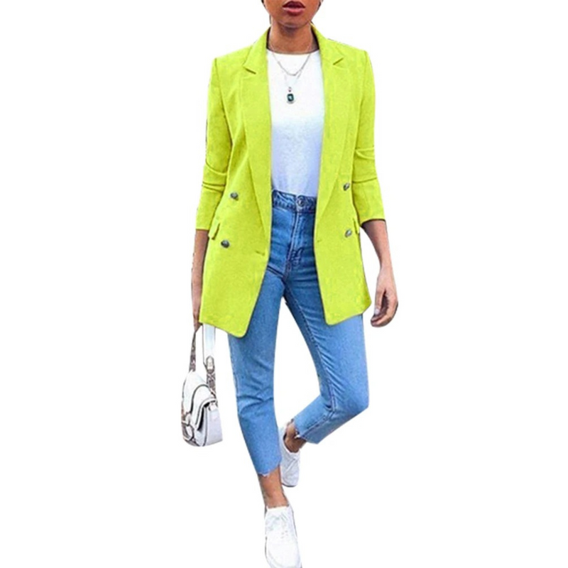 Stijlvolle Halflange Damesblazer - Ava