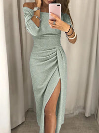 Trendy Off-the-Shoulder Jurk - Livia