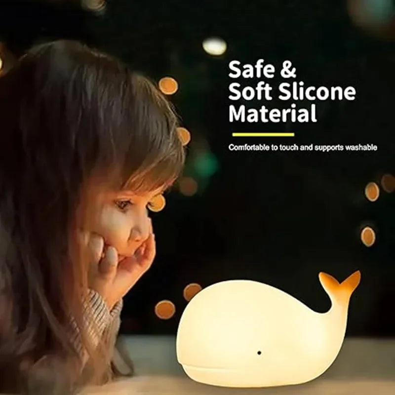 Magisch Verlichte Walvis Nachtlamp – Luma | Zacht Licht voor Kinderen