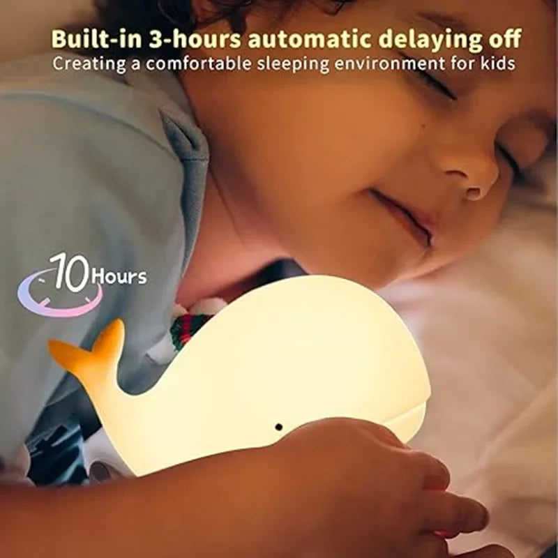 Magisch Verlichte Walvis Nachtlamp – Luma | Zacht Licht voor Kinderen
