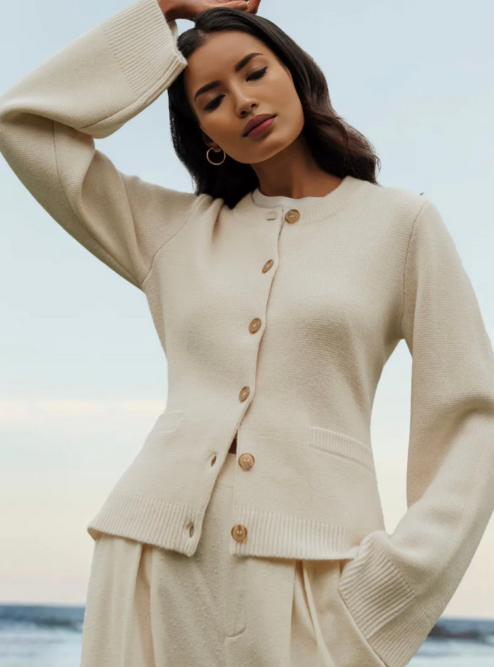 Zachte Button-Up Trui - Eveline