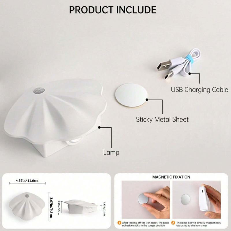 Slimme Schelp Bewegingssensor Lamp - LumiMotion
