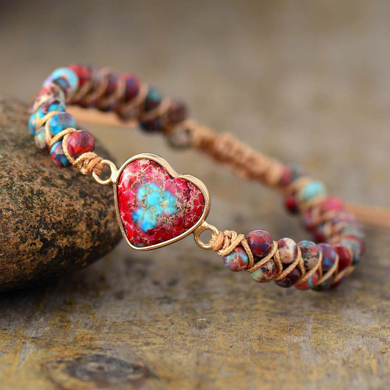 Liefdesband Jaspis Armband - Amélie
