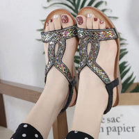 Luxe Dames Sandalen met Wedge Hak – Celeste