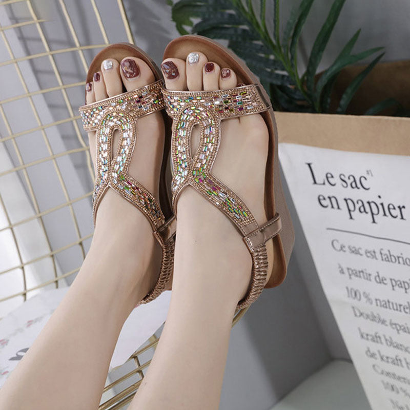 Luxe Dames Sandalen met Wedge Hak – Celeste