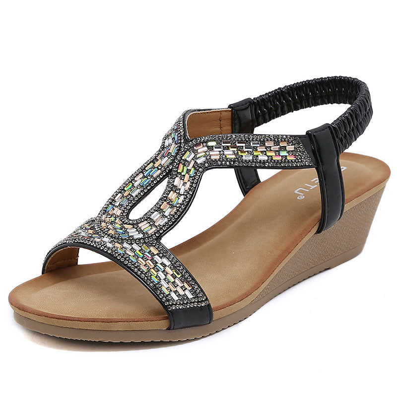 Luxe Dames Sandalen met Wedge Hak – Celeste