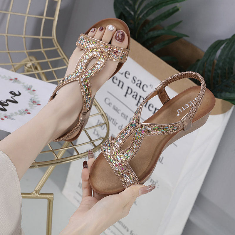 Luxe Dames Sandalen met Wedge Hak – Celeste