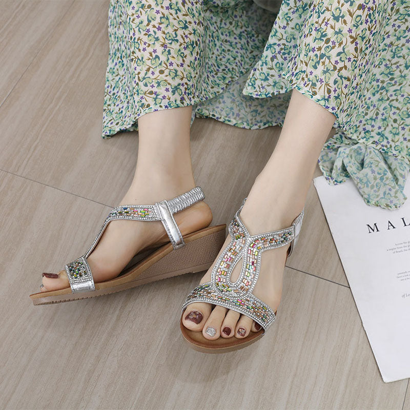 Luxe Dames Sandalen met Wedge Hak – Celeste