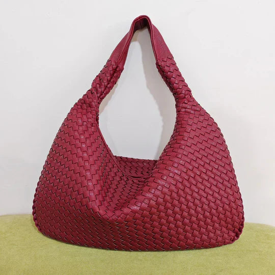 Trendy Geweven Schoudertas - Ruby