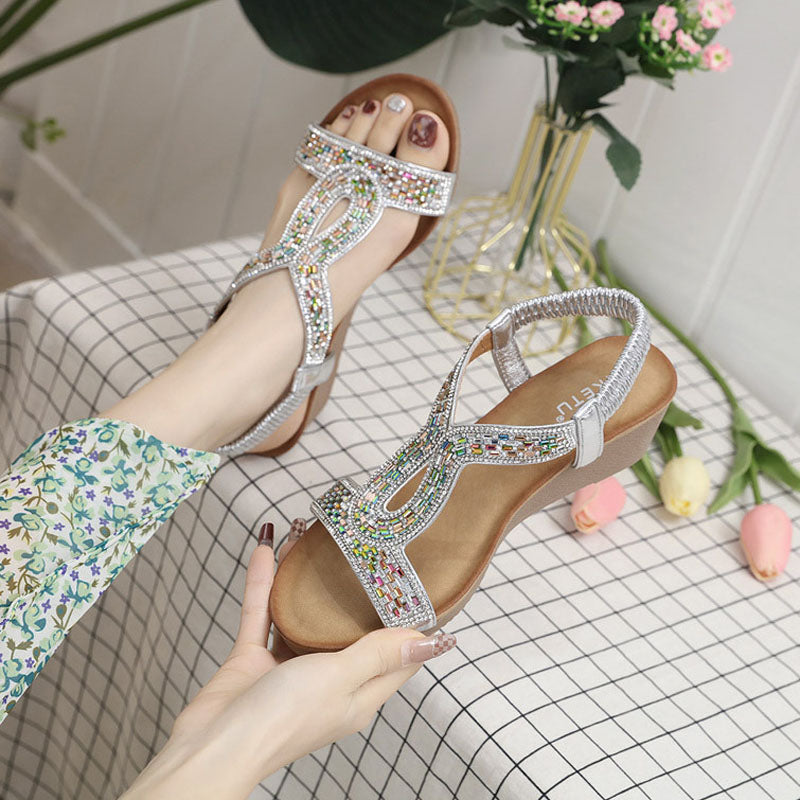 Luxe Dames Sandalen met Wedge Hak – Celeste