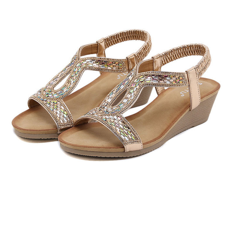Luxe Dames Sandalen met Wedge Hak – Celeste
