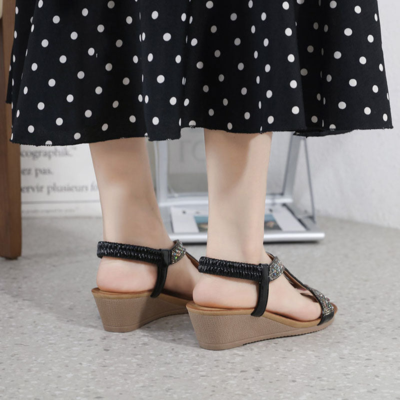 Luxe Dames Sandalen met Wedge Hak – Celeste