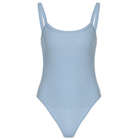 Geribbelde dames bodysuit met een slimfit snit – Nea