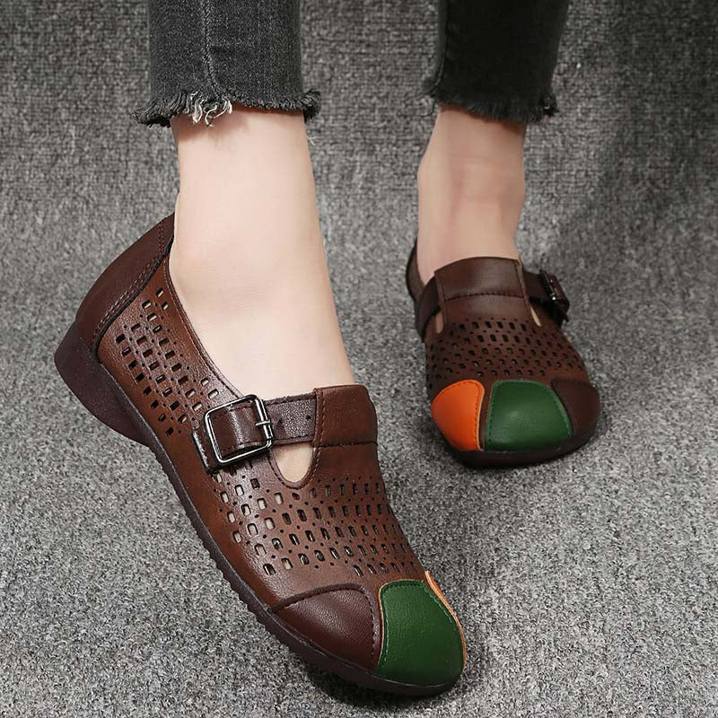 Lekkie damskie sandały z klamrą – Zoë