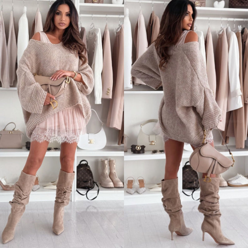 Trendy Off the Shoulder Top - Sarah | Een Comfy Must-have!