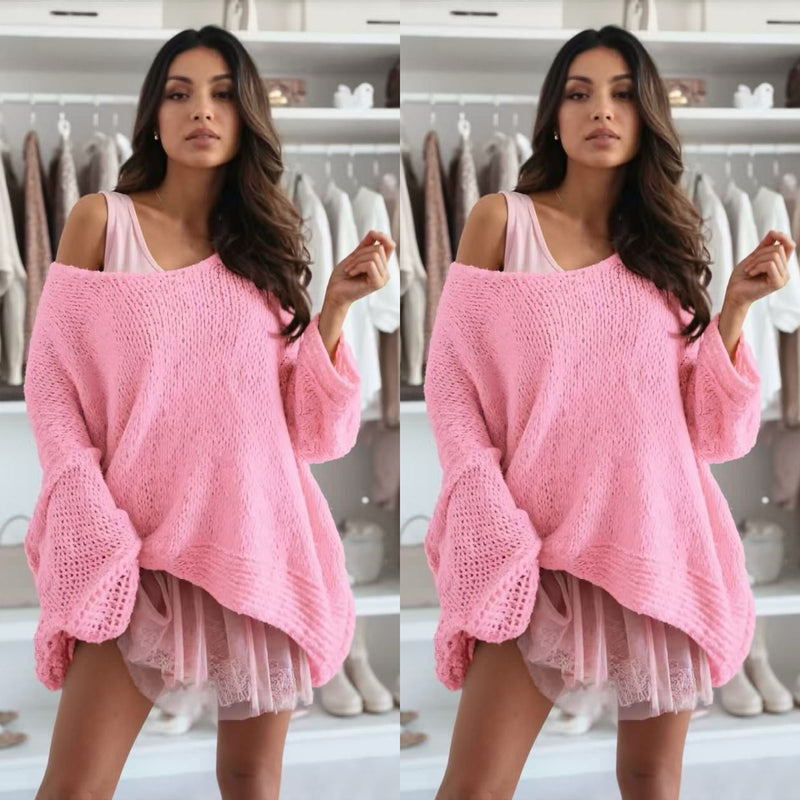 Trendy Off the Shoulder Top - Sarah | Een Comfy Must-have!