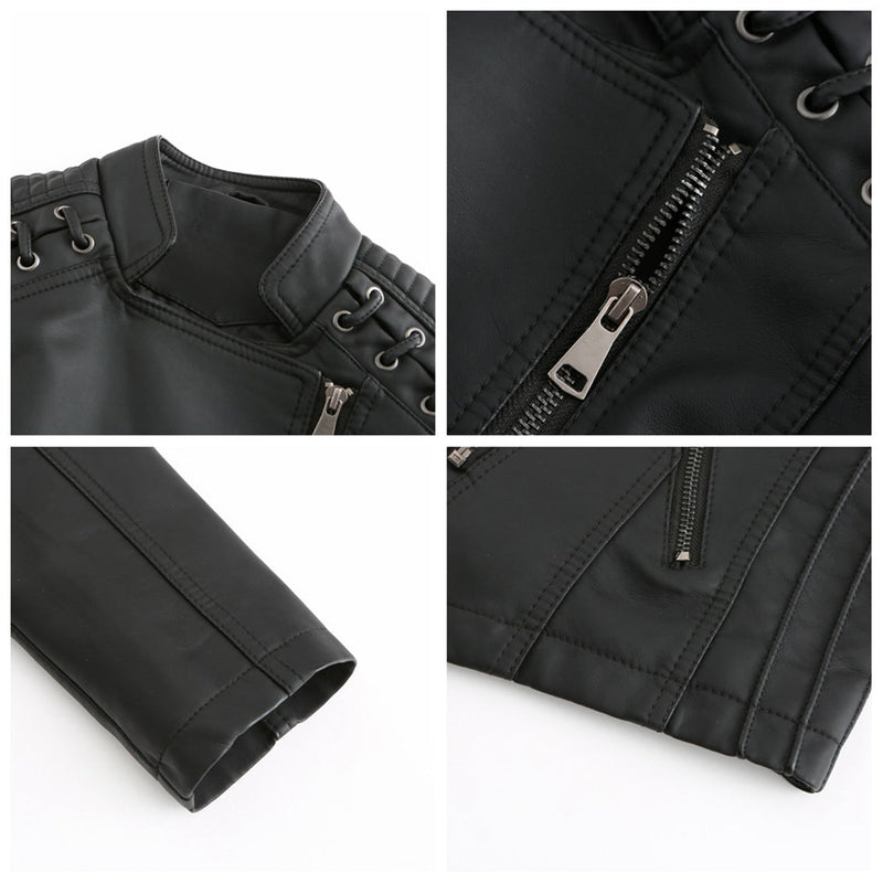 Elani - Trendy Leren Jack voor Dames