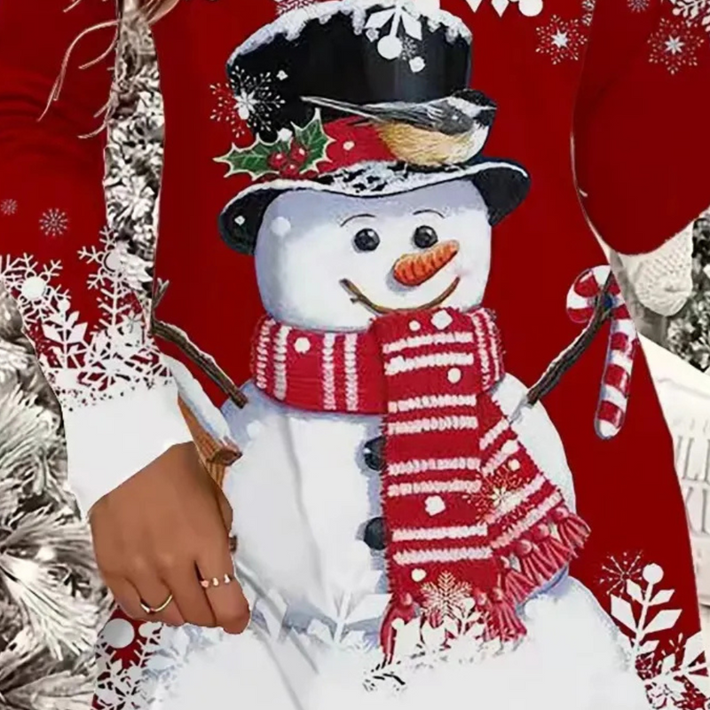 Brashine - Vrolijke Kerstjurk voor Dames