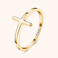 Trendy Ring met Kruisdetail - Amélie