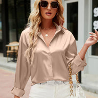 Satijnen Stijlvole Damesblouse – Mireille