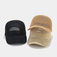 Trendy gevlochten pet met brede rand - SunWeave Style
