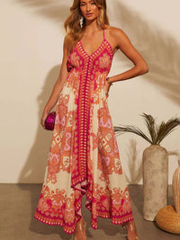 Luchtige & Stijlvolle Boho Maxi Jurk met Halternek - Naya