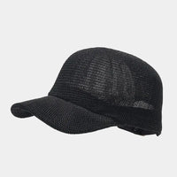 Trendy gevlochten pet met brede rand - SunWeave Style