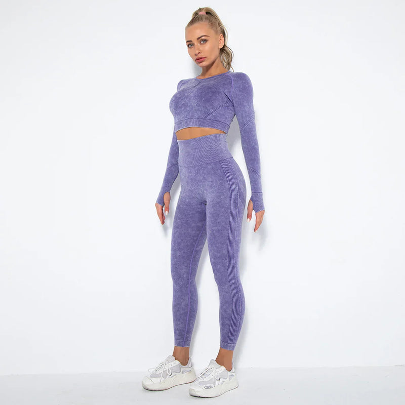 Naadloze Dames Yoga Set met Cropped Top - Nova