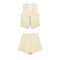 Tweedelige zomeroutfit met vintage-top – Amaya