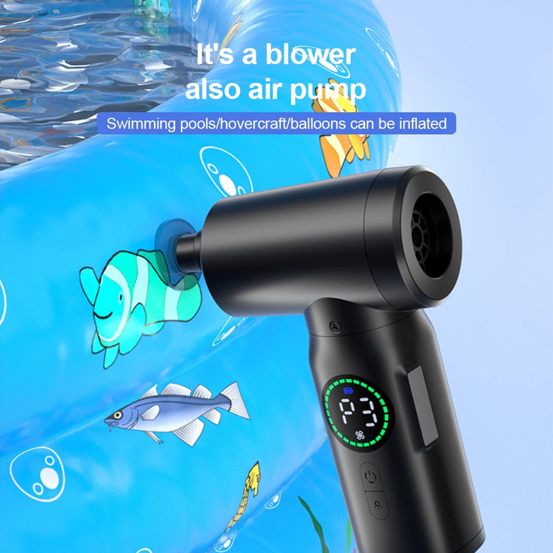 2-in-1 Draagbare Persluchtstofzuiger en Blazer met LED-Licht (7500mAh) - AirMaster