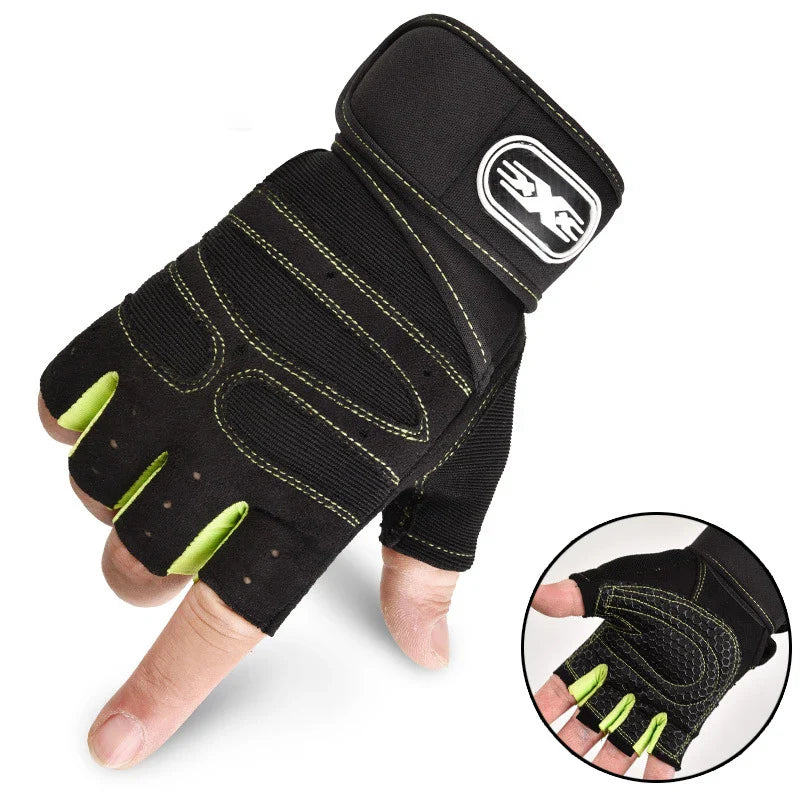 Schokbestendige en Ondersteunende Gym Handschoenen - FitFlex