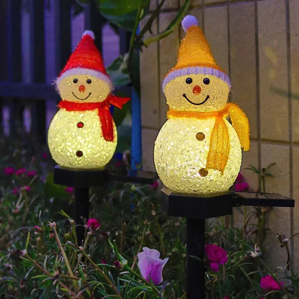 Zonne-energie Sneeuwpop Lamp - SolarSnow