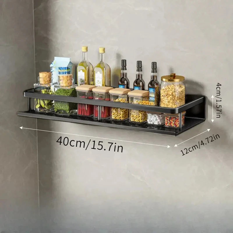 Modern Zwart Keukenrek - MetroRack