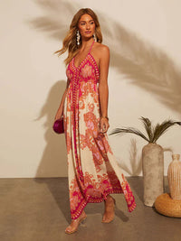 Luchtige & Stijlvolle Boho Maxi Jurk met Halternek - Naya