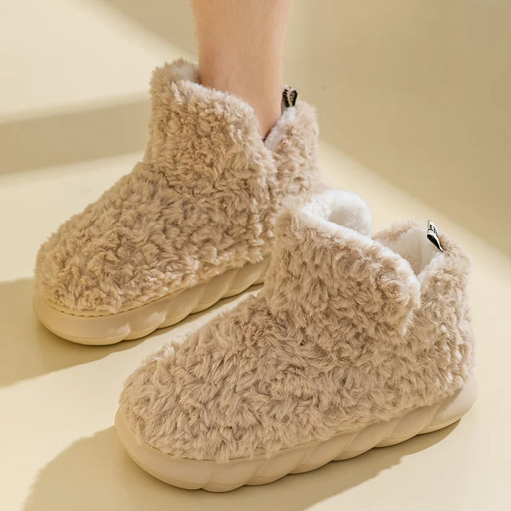 Warme damespantoffels van katoen en pluche - CozySteps