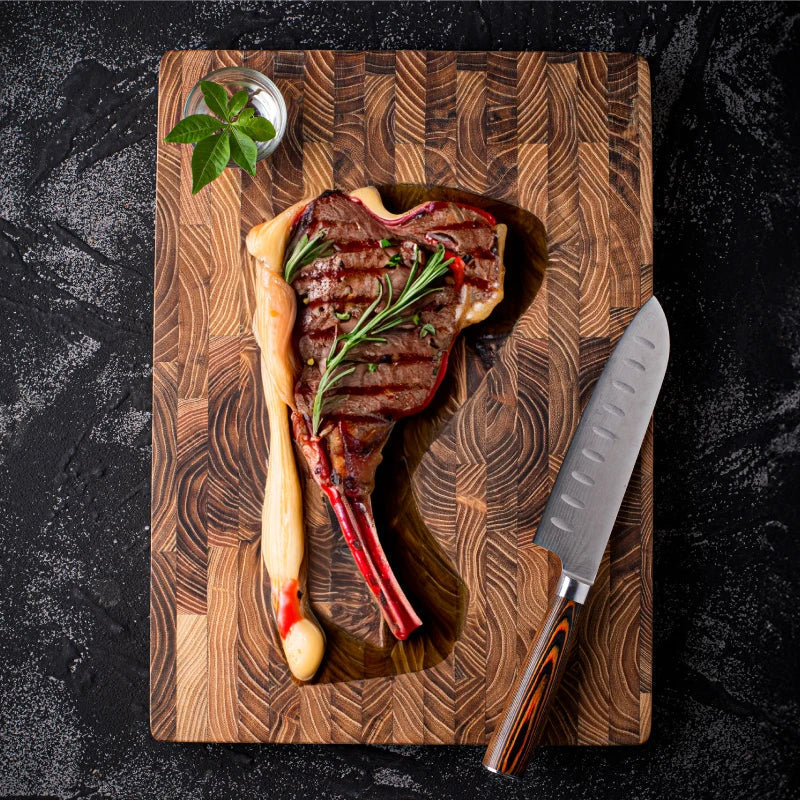 Luxe Dikke Teakhouten Snijplank - ChefTeak