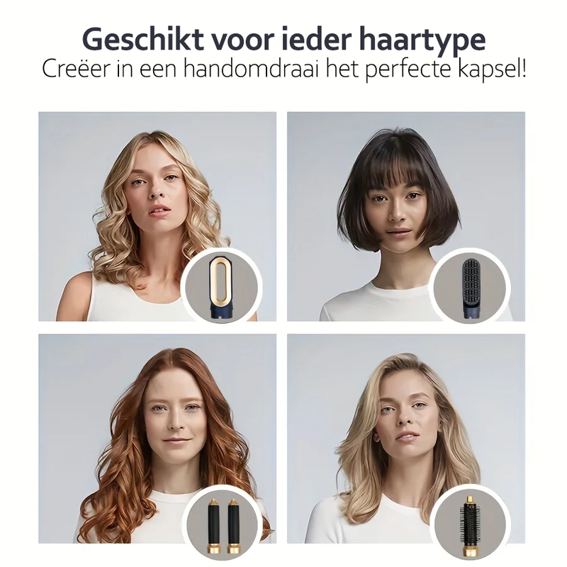 5-in-1 Multi Haarstyler met Ionische Technologie - AuraStyle