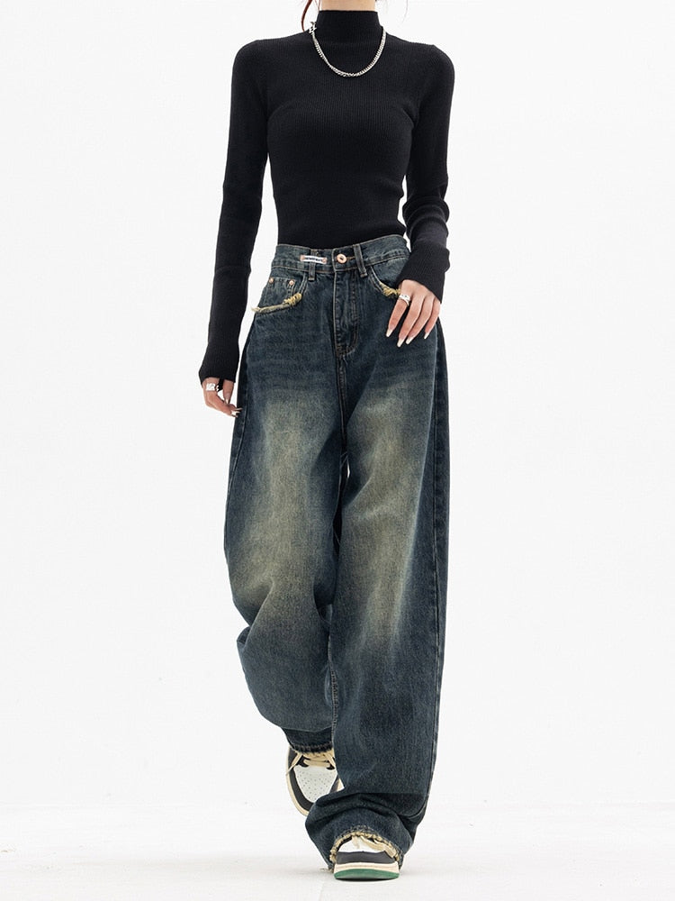 Vintage Baggy Dames Jeans - Aria