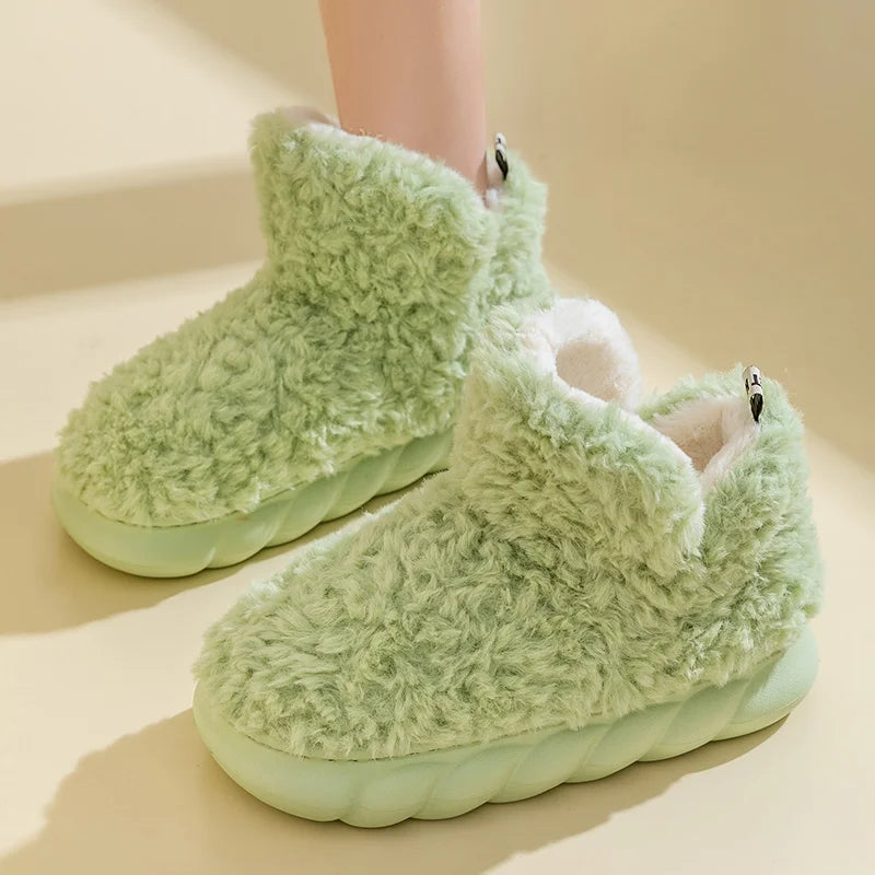 Warme damespantoffels van katoen en pluche - CozySteps