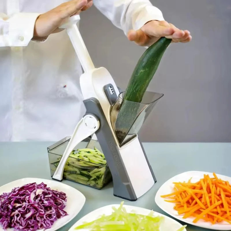Veilige 5-in-1 Groentesnijder (1+1 gratis) - VeggieChop Pro
