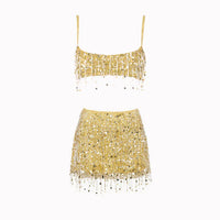 Bikini Set met Pailletten en Franjes – Riviera